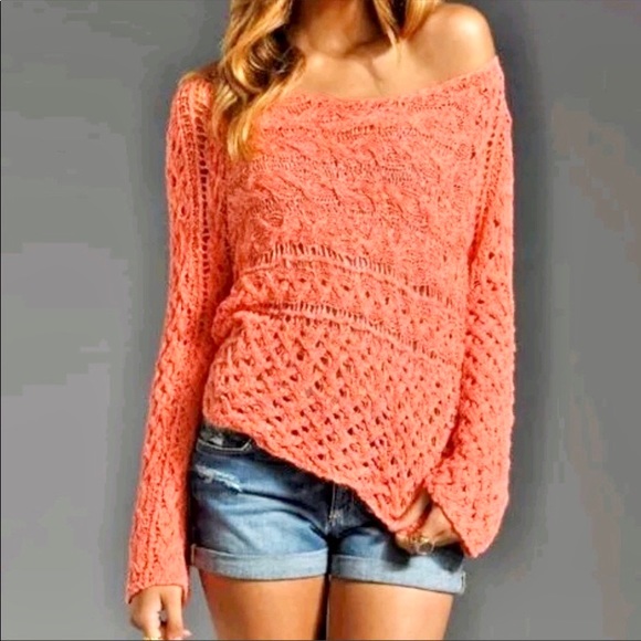 Free People Coral Crochet Chunky Knit Pullover, XS - Picture 10 of 10